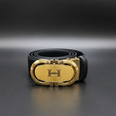 Hermès H-Logo Auto-Lock Belt | Gold /  Silver Plaque | Premium Imported